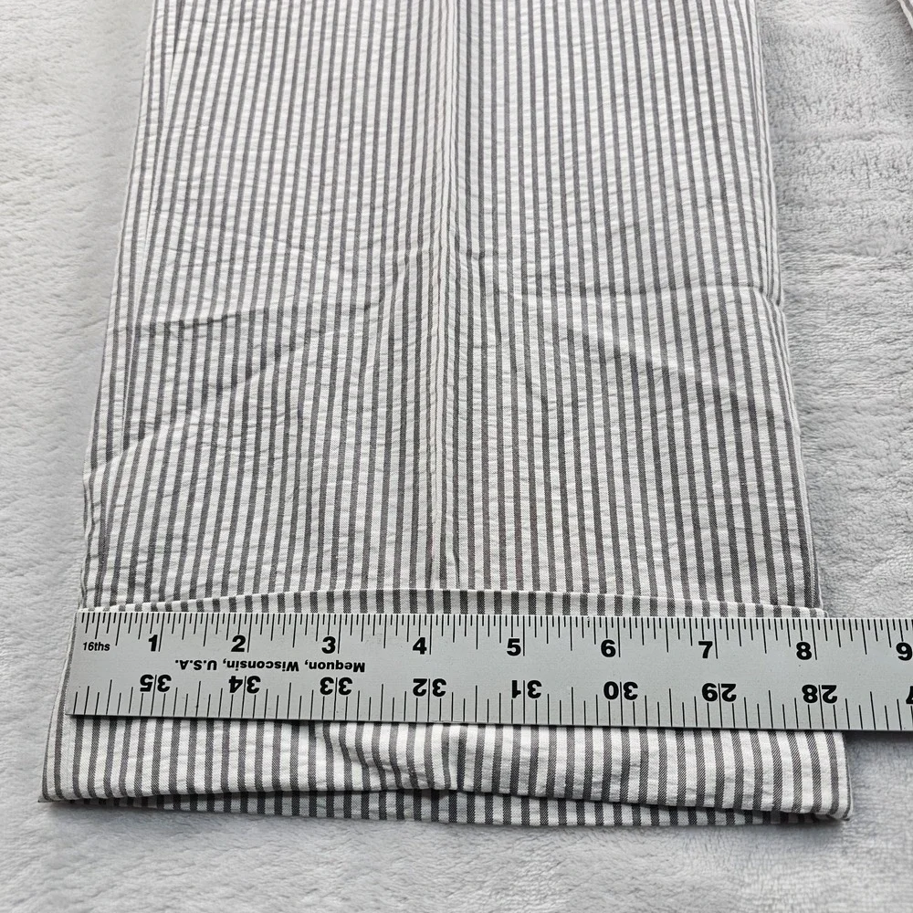 Brooks Brothers Seersucker Trousers Pants Mens 34x30 Cuffed Gray White Hickory